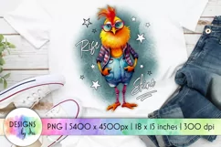 Funny Rooster Sublimation | Rise and Shine Shirt Print Product Image 1