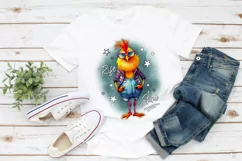 Funny Rooster Sublimation | Rise and Shine Shirt Print Product Image 3