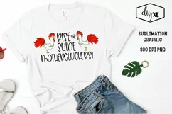 Rise and Shine | Rooster Farmhouse Sublimation PNG Product Image 1