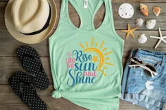 Rise like the sun and shine SVG , Tropical Vibes SVG Product Image 2