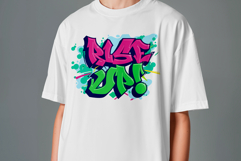 Rise Up | Graffiti Typography SVG PNG EPS PDF Streetwear Product Image 3