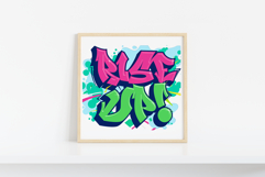 Rise Up | Graffiti Typography SVG PNG EPS PDF Streetwear Product Image 5