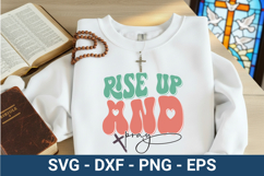 Rise Up and pray - Christian SVG Design Product Image 1