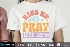 Rise Up And Pray SVG, Christian SVG Design Product Image 1