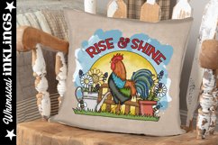 Rise And Shine-Rooster Sublimation Clipart Product Image 1