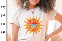 Rise And Slay SVG - Working Hard Cut File