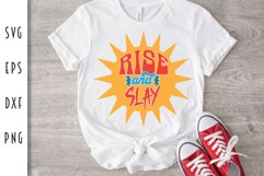Rise And Slay SVG - Working Hard Cut File