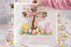 Cross He is Risen Easter PNG, Christian Jesus Easter PNG Product Image 2