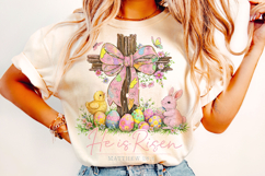 Cross He is Risen Easter PNG, Christian Jesus Easter PNG Product Image 3