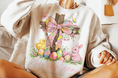 Cross He is Risen Easter PNG, Christian Jesus Easter PNG Product Image 4