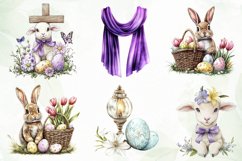 Risen Easter Clipart Sublimation Product Image 3