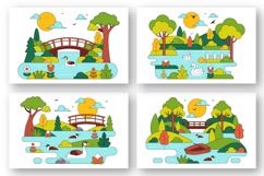 10 River Landscape Illustration Product Image 2