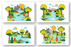 10 River Landscape Illustration Product Image 4