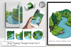 Digital Paper Forest River Product Image 1