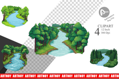 Forest River Clipart Product Image 1