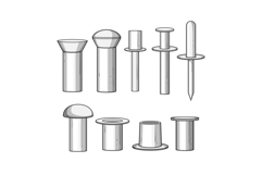 Fastener connecting parts and various rivet types Product Image 1