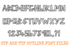 Rivet Construction Alphabet Font Lettering ABC Toy OTF TTF Product Image 2
