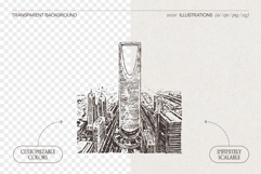 Riyadh Cityscape Vector Sketches Product Image 2