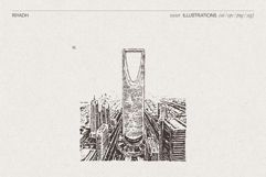 Riyadh Cityscape Vector Sketches Product Image 4