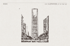 Riyadh Cityscape Vector Sketches Product Image 5