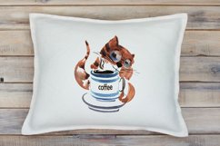 Cat. Coffee. watercolour Product Image 3