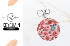 Colorful Donuts Strawberries Blueberries and Macarons Product Image 1