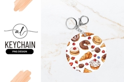 Assorted Baked Goods and Berries Illustration in a Circle Product Image 1