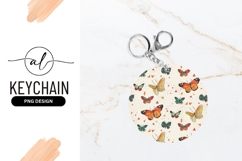 Watercolor Butterflies and Triangles Pattern Product Image 1