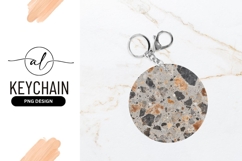 Terrazzo Texture Circular Pattern with Gray Brown and Black Product Image 1