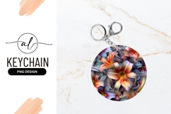 Floral Lilies in a Circle Arrangement with Orange and Purple Product Image 1