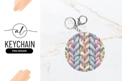 Pastel Braided Strands in a Round Composition pink Product Image 1