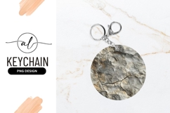 Cracked Stone Texture in a Round Shape with Gray and Brown Product Image 1