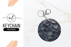Circular Arrangement of Dark Gray Slate Stone Texture Product Image 1