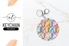 Pastel Knitted Texture in a Circle Pattern with Braided Product Image 1