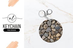 Smooth River Stones Arrangement in a Circular Composition Product Image 1