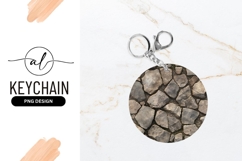 Circular Stone Pavement Texture with Gray and Brown Rocks Product Image 1