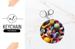 Abstract Composition of Colorful Spheres and Organic Shapes Product Image 1