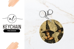 Enchanting witches round keychain png design Product Image 1