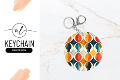 Vintage round keychain png design Product Image 1