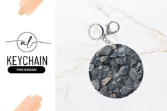 Round Rock Stone Keychain Mockup Template Product Image 1