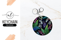 Floral Illustration of Lily of the Valley with Leaves Product Image 1