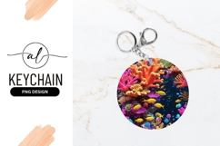 Colorful Underwater Scene with Coral and Yellow Fish Product Image 1