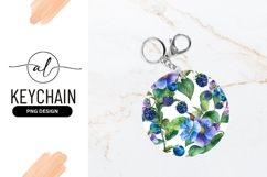 Watercolor Floral Design with Blueberries Blackberries Product Image 1
