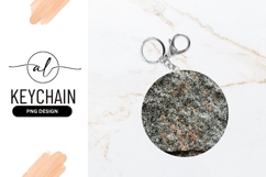 Granite Rock Texture in a Round Shape with Gray Black Product Image 1