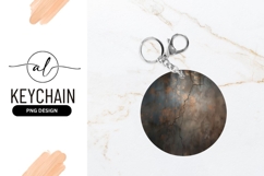 Cracked Metallic Texture in a Round Shape Product Image 1