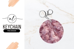 Pink Feathers in a Circle Soft Texture Background image Product Image 1