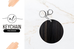 Dark Wood Grain Texture in a Circle Shape with Vertical Line Product Image 1