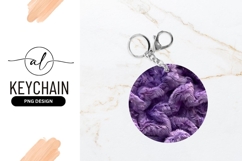 Abstract Purple Furry Texture in a Round Shape fluffy Product Image 1