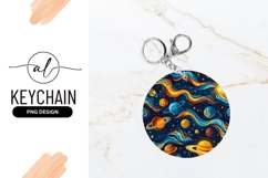 Colorful Space Universe Illustration with Planets Stars Product Image 1