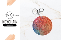 Round Glitter Texture Design For Keychain Product Image 1